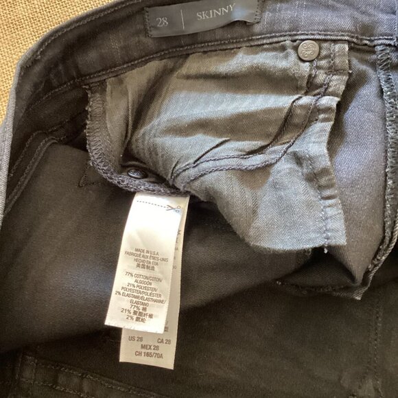 Juicy Couture Women's Skinny‎ Jeans Size 28 Metallic Floral Print Low-Rise - Picture 3 of 11